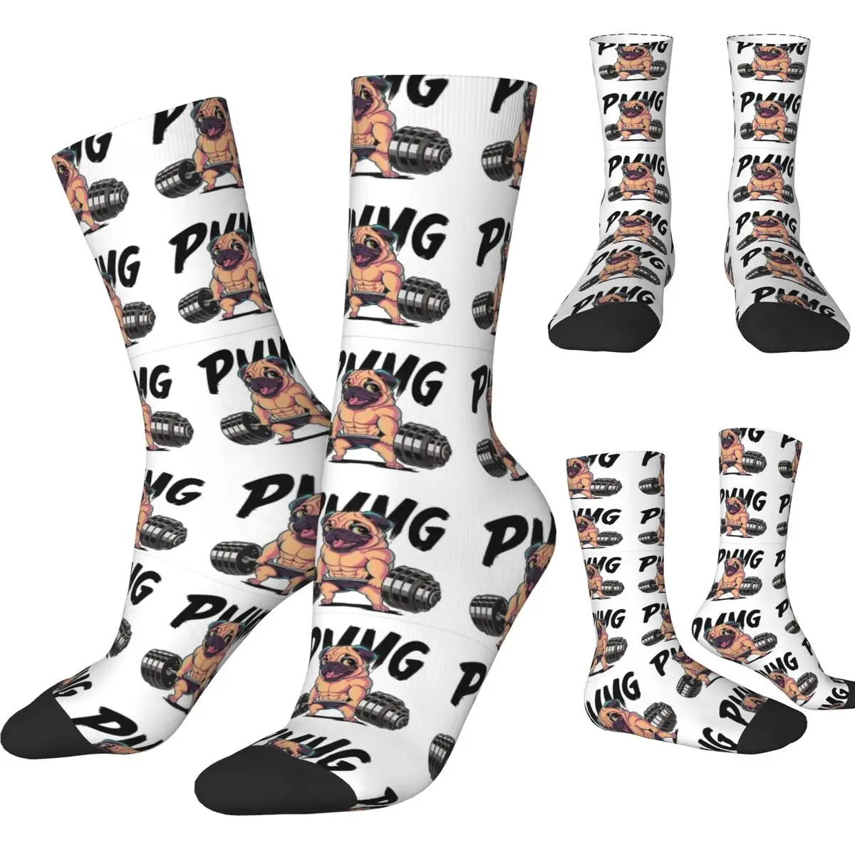 Fit Pug Stockings Anime Vibes Design Leisure Socks Winter Non-Slip Socks Couple Running Sports Quality Socks