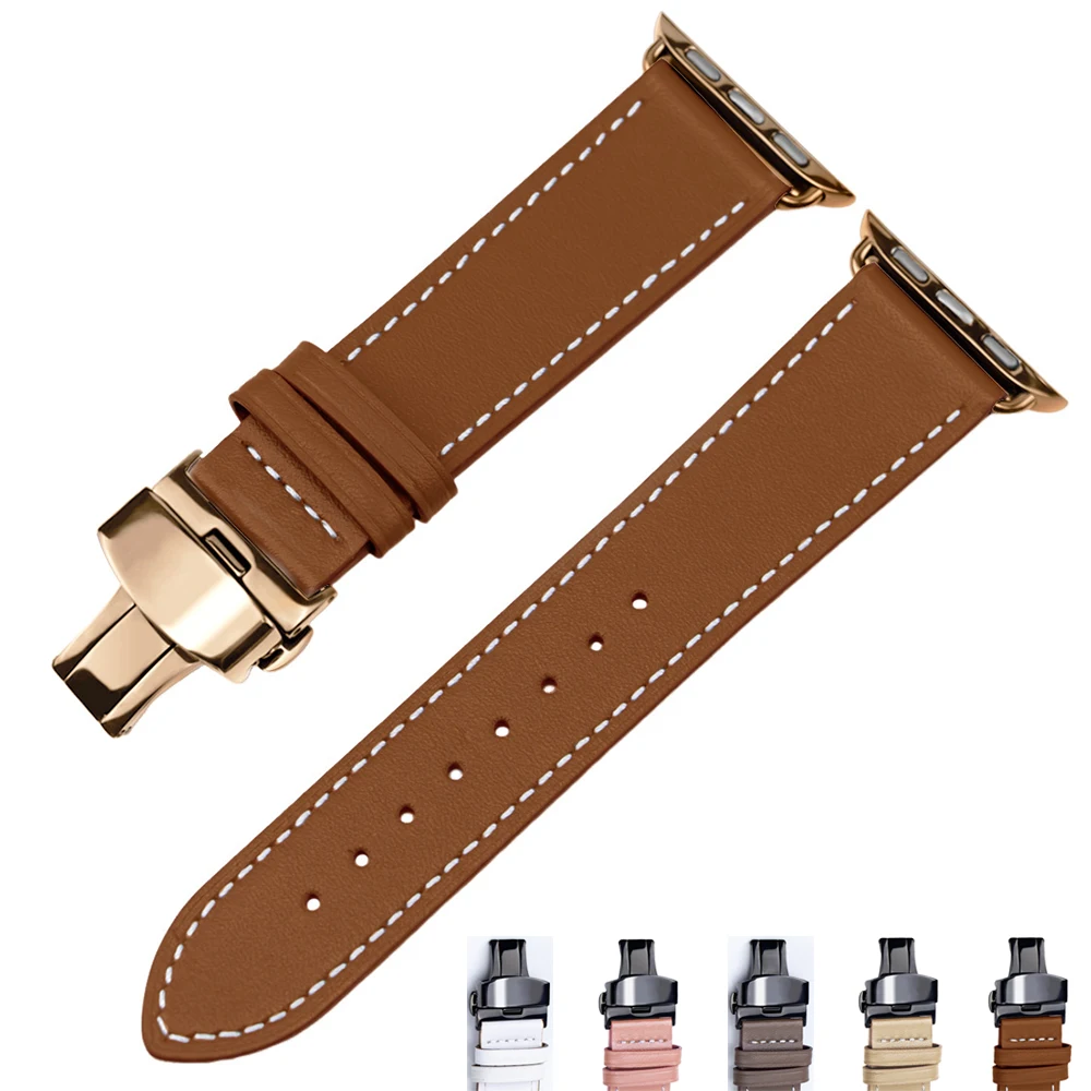 حزام جلدي لفرقة أبل ، 45 ، 41 ، 44 ، 40 ، 42 ساعة ، الترا 2 ، 49 ، سوار ، سلسلة آي واتش 10 ، 9 ، 8 ، 7 ، SE, 6, 9