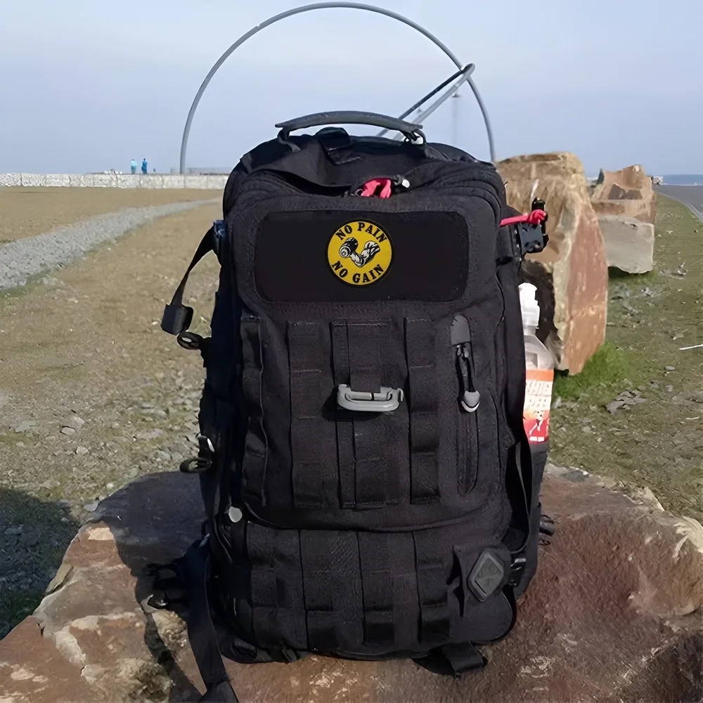 Parche táctico NO PAIN NO GAIN velcro bordado para MOLLE - imagen 5