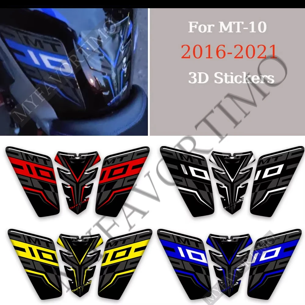 

For Yamaha MT10 MT-10 FZ10 FZ SP 2016-2021 Motorcycle Tank Pad Grips Gas Fuel Oil Kit Knee Fairing Protector Stickers Decals
