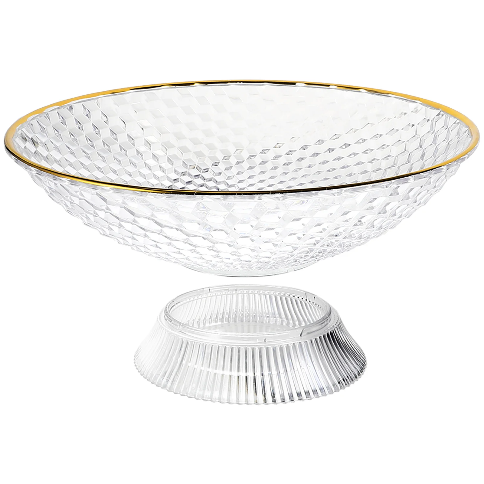 

Fruit Tray Trays Plates for Fruits Glass Bowls Basket with Drainage Holes