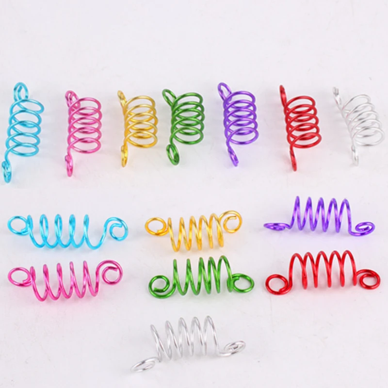 

10pcs Hair Dread Braids Beads Cuffs Adjustable Cuff Clip Hair Braids Dirty Braids Beads Hairpin Accessories 1Bag