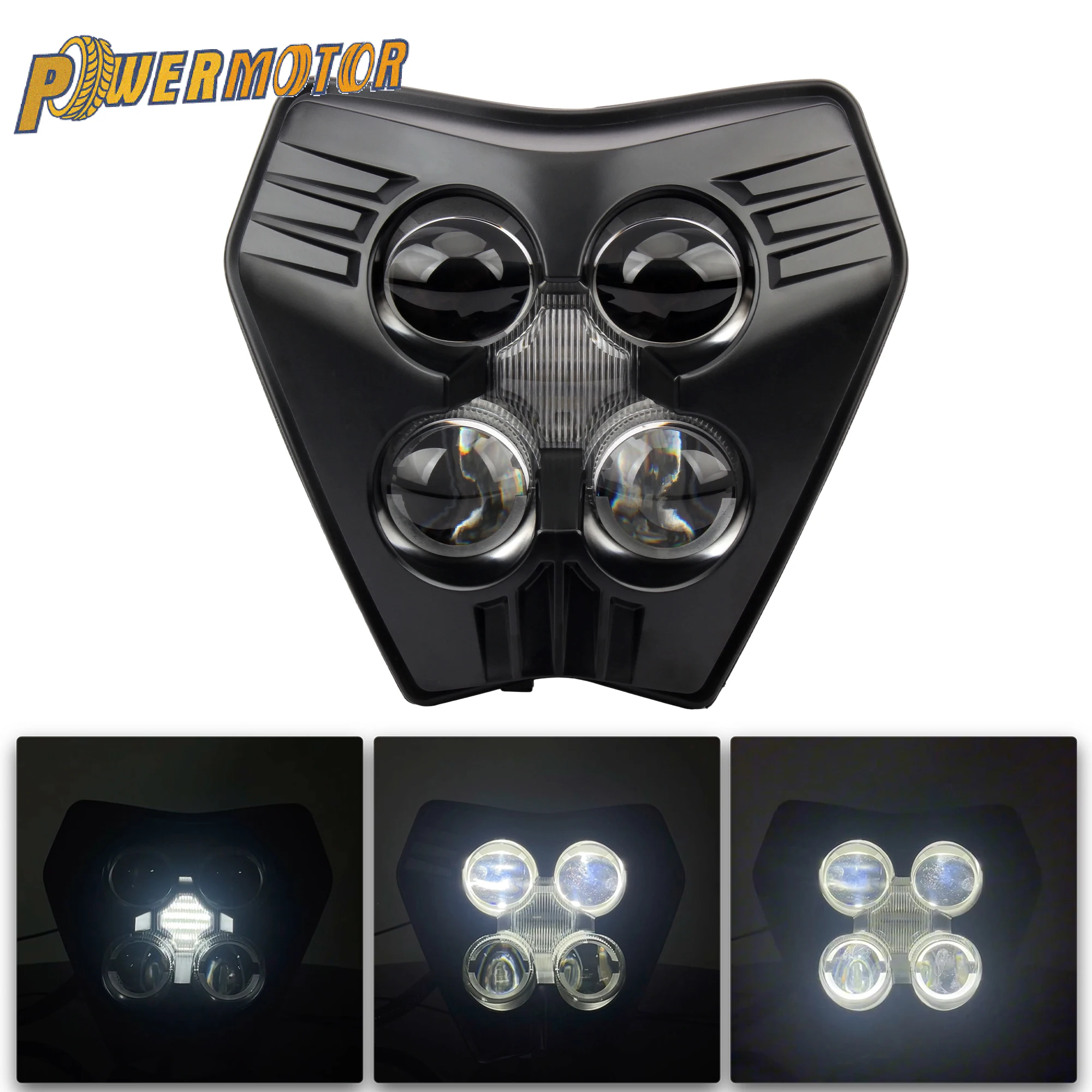 

2024-2025 Светодиодная фара для мотокросса E-Mark Supermoto для KTM EXC-F 350 500 EXC XC-W 150 250 300 450 Аксессуары Enduro