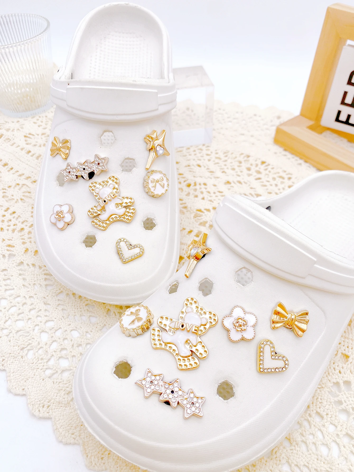 14-piece shoe decoration DIY casual shoe decoration - An interesting and versatile way to personalize your footwear
