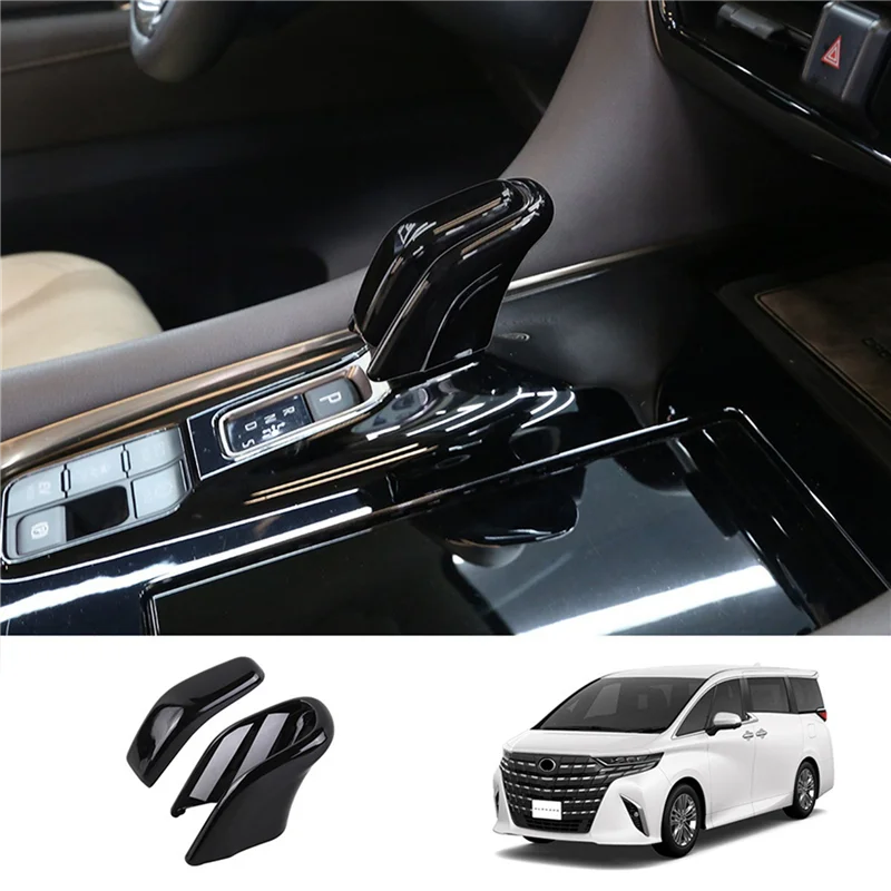 

10X для Toyota ALPHARD/VELLFIRE 40 серии 2023 + автомобильная ручка переключения передач, накладка на голову, декоративная наклейка, глянцевый черный