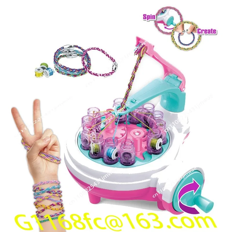 High Quality Hand Rope Knitting Machine Girl DIY Play House Knitting Beaded Hand Crank Knitting Machine