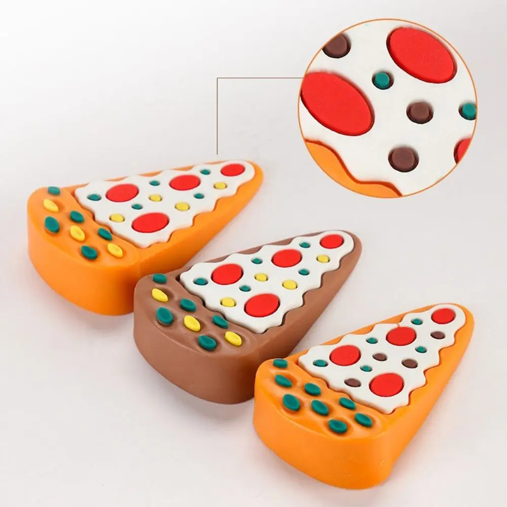 

Силиконовый дверной стопор, амортизирующий многоразовый стопор для предотвращения столкновений, сверление не требуется, мультяшный дизайн для пиццы