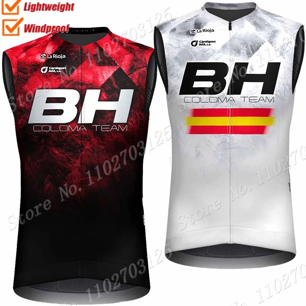 2024 BH Coloma Team Wind Vest Red Cycling Vest Venezuela Windproof Lightweight Sleeveless Cycling Jersey MTB Maillot Gielt