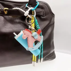Ita Bag Accessories Bag Charms Rocking Horse Pendant for Dior Bag Women Handbag Purse Keychain Man Backpack Decoration Chain