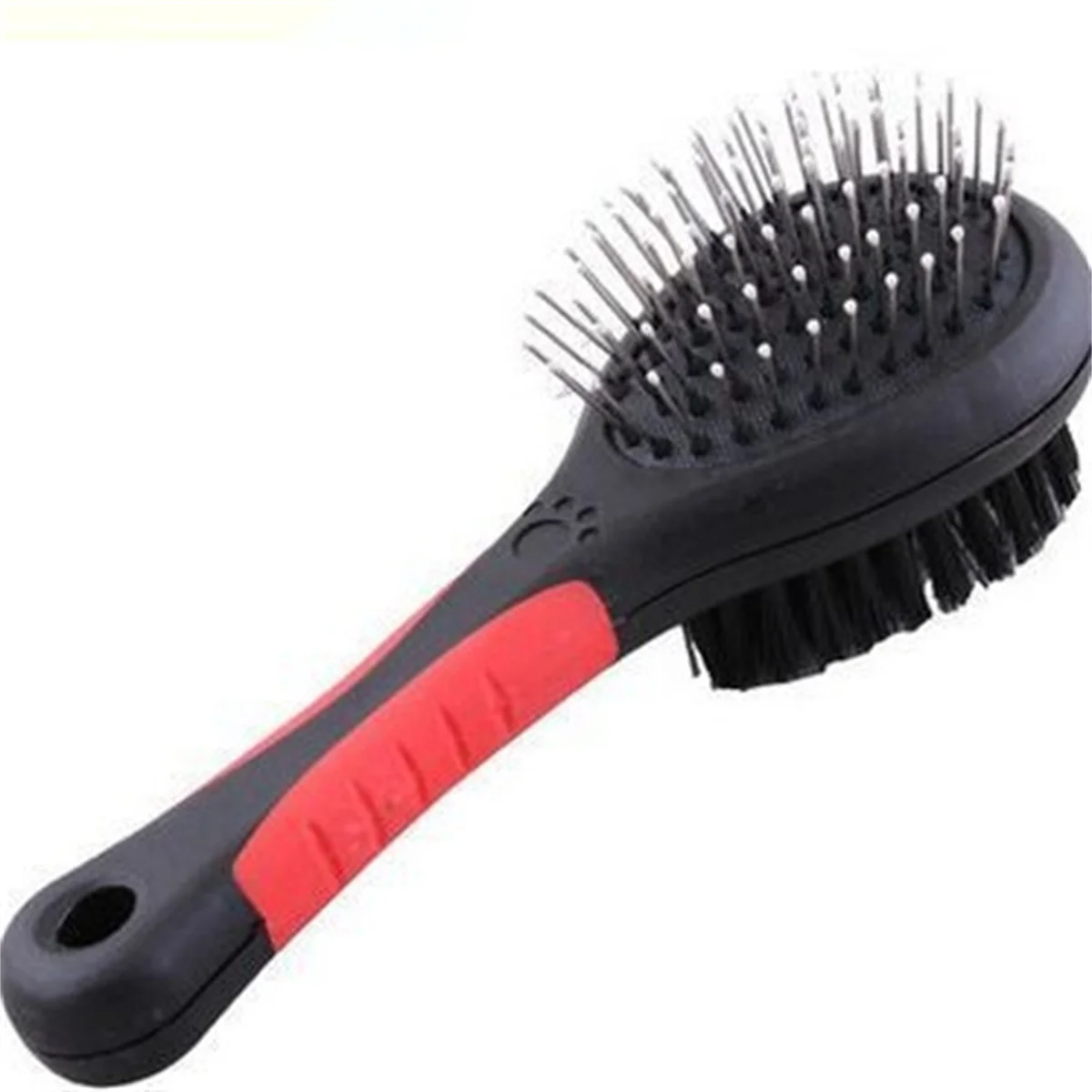 1PC Double Faced Pet Dog Comb Long Hair Brush Plastic Handle Puppy Cat Massage Bath Brush Multifunction Pet Grooming Tool