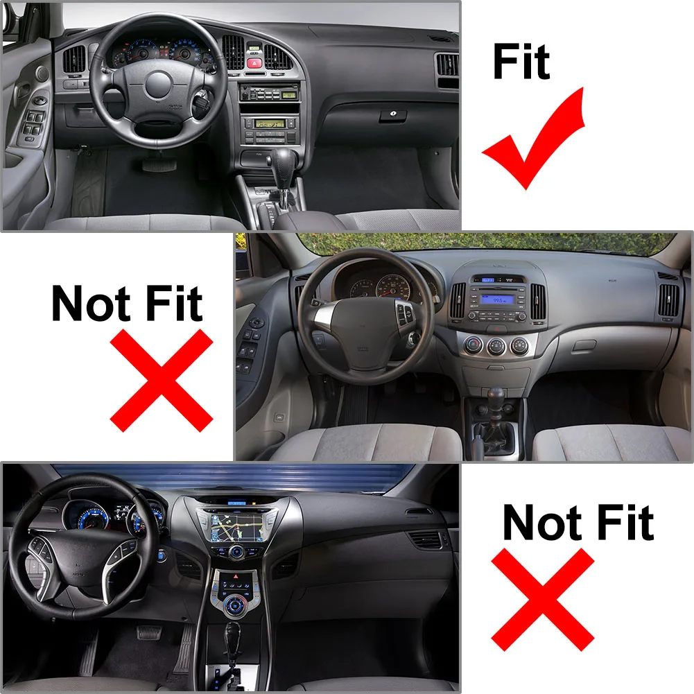 Black Auto Dash Mat Dashboard Cover Dashmat For Hyundai Elantra 2004 2005 2006 2007 2008 2009 2010 2011 LHD