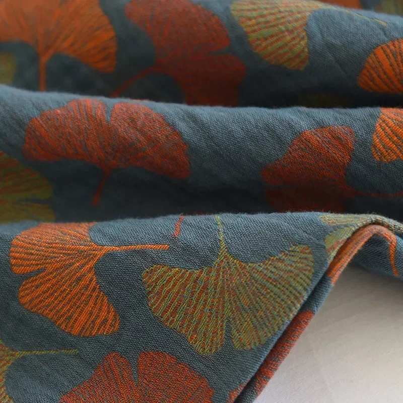 Pantaloni estivi in crêpe da donna in cotone sciolto per la casa 2023 comodi pantaloni primaverili pigiama grande a foglia nuovo sottile