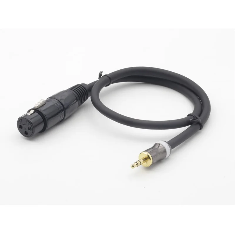 プロオーディオ 3.5mm - XLR ケーブル - 金メッキ 3 ピン メス、ミキサー/iPhone/マイク用バランス (1.5-10M) ​ ​