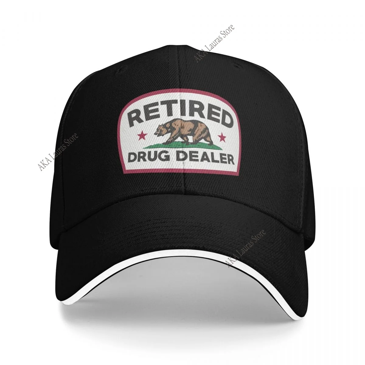 Golf Hat Men Baseball Cap Sports Retired Drug Dealer Print Snapback Hat Fashion Outdoor Hip Hop Hats For Men Women Unisex