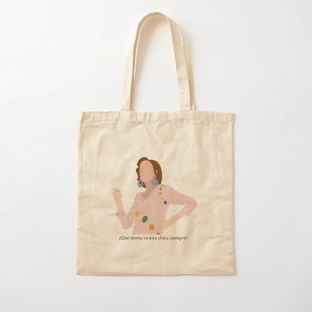 

Marisa ANHQV How cute is this girl always Tote Bag Lady bags Shopper bag Canvas Tote Bag