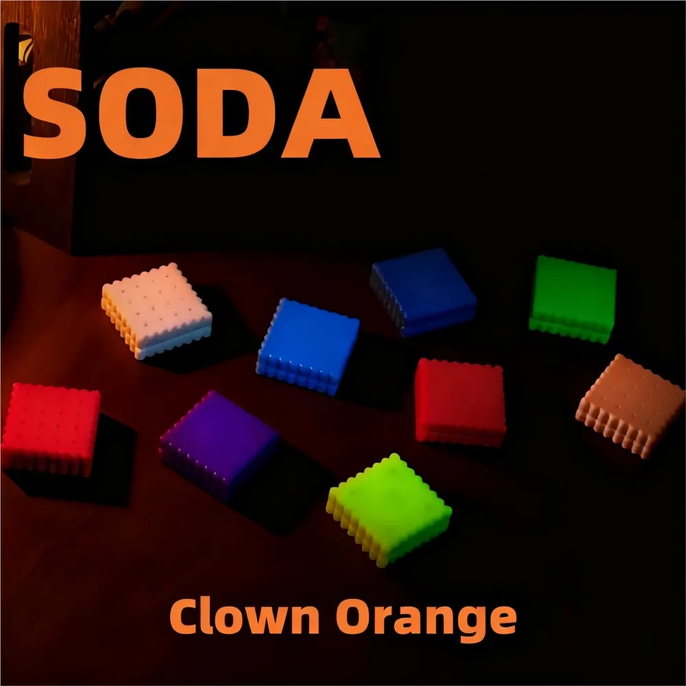 

Клоун Оранжевый EDC Печенье с газировкой Неограниченное количество слайдеров Светящийся слайдер для снятия тревоги Гаджеты Новинка Игрушка Оригинальный дизайн