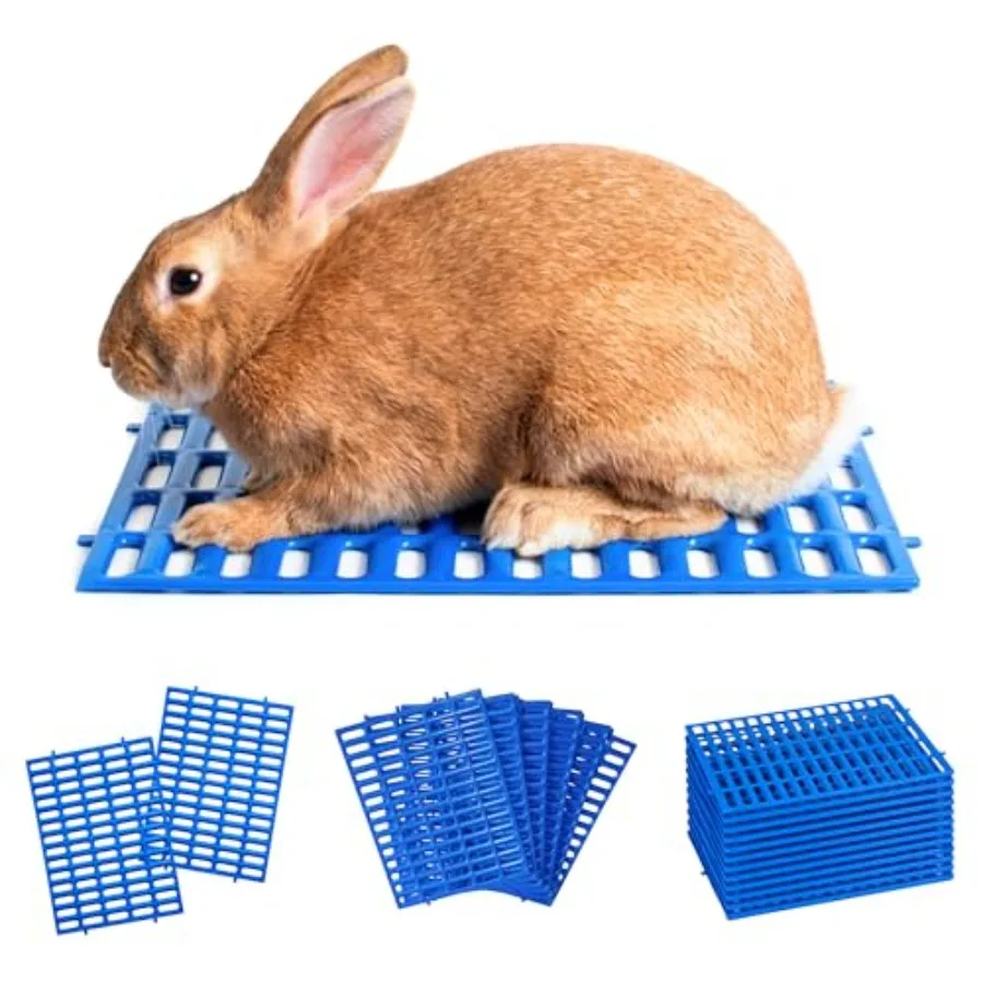 

Premium Rabbit Cage Mats Heavy Duty ABS Wire Floor Protectors Prevent Sore Hocks and Feet for Bunnies 5x0 in Floor Mat Chew Res