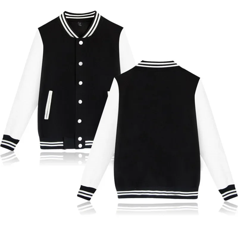 

Customized Your Image logo Varsity Baseball Bomber Jacket Men Women Hip Hop Harajuku Jackets Kids Boys Girls Single Coats