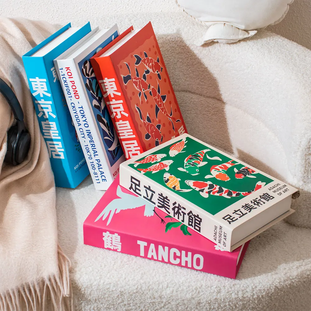 Художественная галерея, поддельные книги, украшение журнального столика, гостиная, эстетика, реквизит, книги, украшения для дома, украшения для комнаты