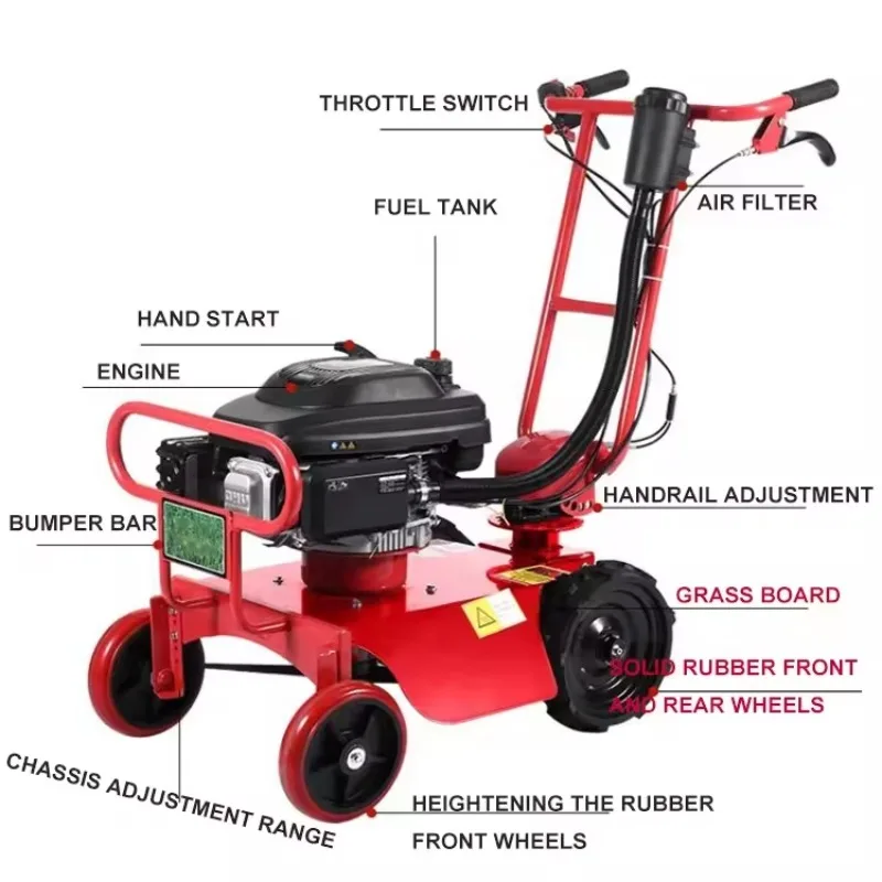 Engine Self Propelled Lawn Mower 4 Stroke Brush Cutter For Grass Trimming Orchard Weeding Machine