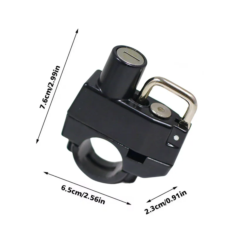 Противоугонный замок для шлема, крепление на руль, металлический замок 22-26 мм для мотоцикла Yamaha YZF R1 R3 R6 R9 R25 R600 YZ250X YZ125 YZ450FX