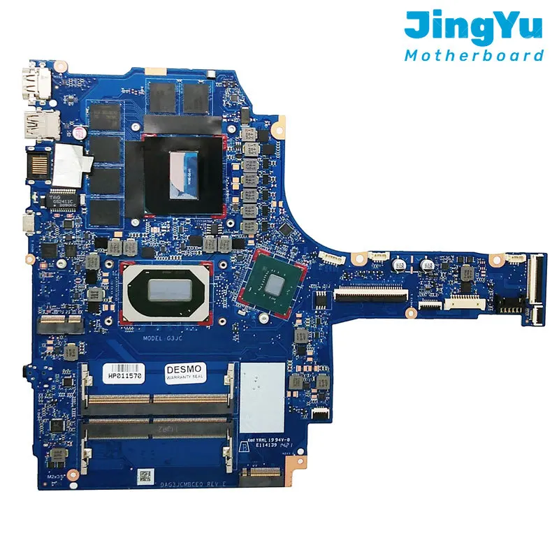 

For HP Pavilion 16-A 16T-A Laptop Motherboard DAG3JCMBCE0 Mainboard with I5-10300H I7-10750H CPU GPU RTX2060 6G