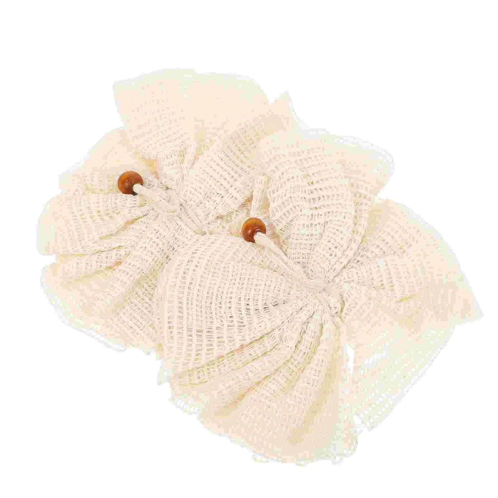 

2 Pcs Bath Flower Towel Bubble Forming Sponges Shower Skin Balls Wipes Scrubber Soften Skin Housewarming Gift Bath Balls
