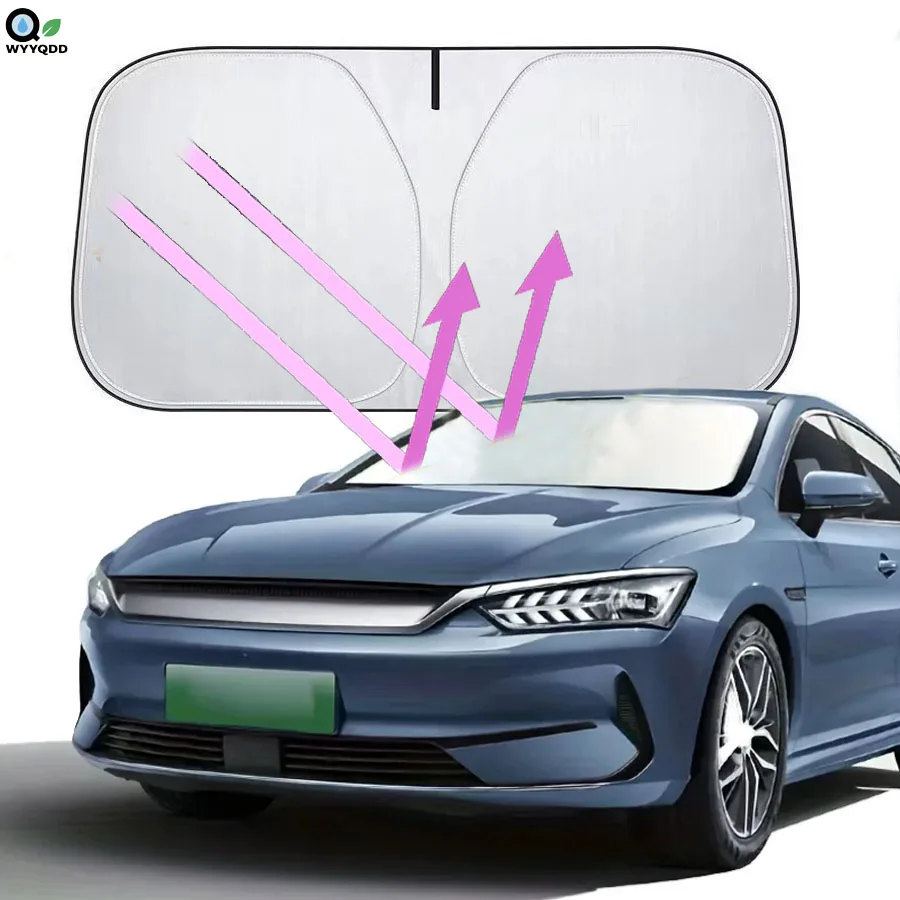 

Automotive Glass Sunshade and Comes with Storage BagKeep Car Interior Cool Universal Windshield Sun Shade Fit