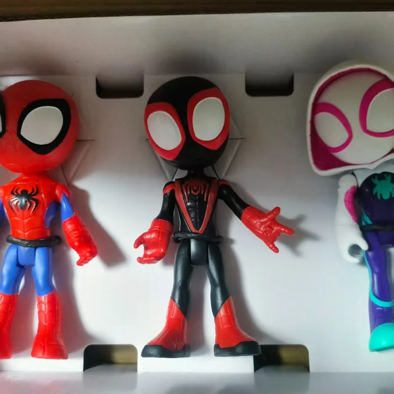 Figurine d'action Spider-Man pour cinq personnes, ensemble de luxe, masque, Collection mobile, cadeaux