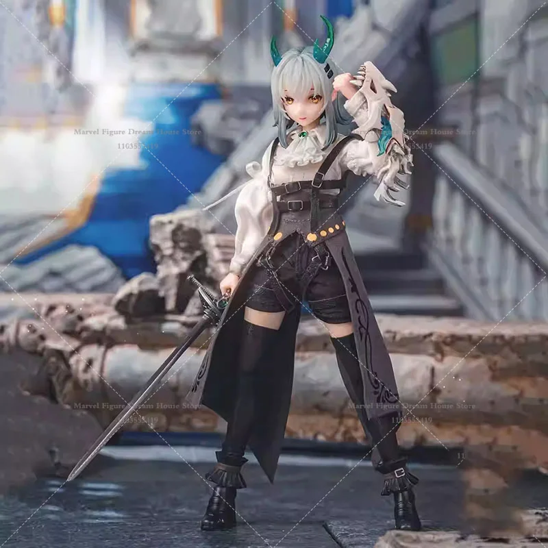 ฮาซูกิ PA008 ตุ๊กตาแอ็คชั่นฟิกเกอร์ขนาด 1/12 ซีรีส์พ็อกเก็ตอาร์ต โรส โนเบิล ไนท์ กลอเรีย ดราก้อน ซิสเตอร์ ซอว์ร์ดแมน ตุ๊กตาขนาด 6 นิ้ว