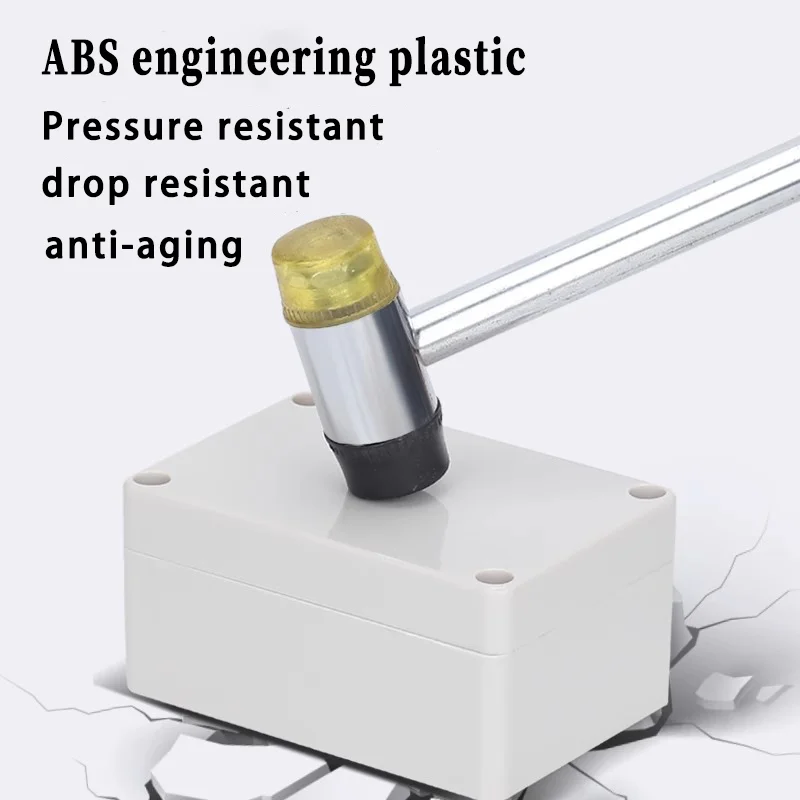 IP67 Grey/Clear Cover Outdoor Waterproof Junction Box Housing IP67 Plastic ABS Enclosure Screw Cable Sealed Connections Case