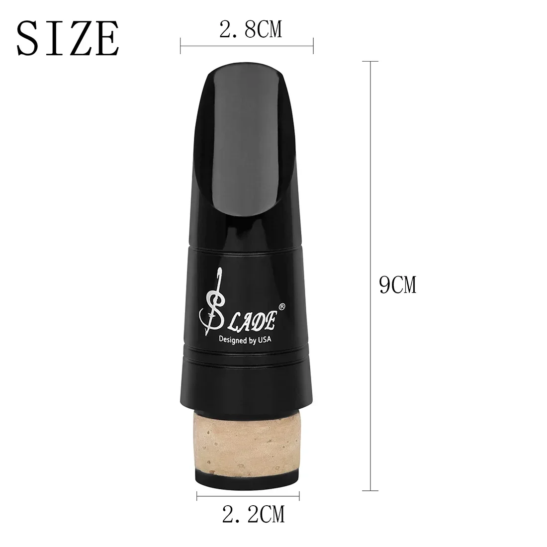 Professionals ABS Clarinet Mouthpiece Black Clarinet Blowing Nozzle Woodwind Musical Instrument Replace Accessories