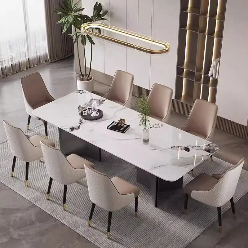 Mesa de Jantar para Conferências, Cozinha, Cafeteria e Restaurante, Cadeiras de Estudo, Mesa de Jantar Nórdica Moderna, Mesas de Comedor, Móveis de Escritório