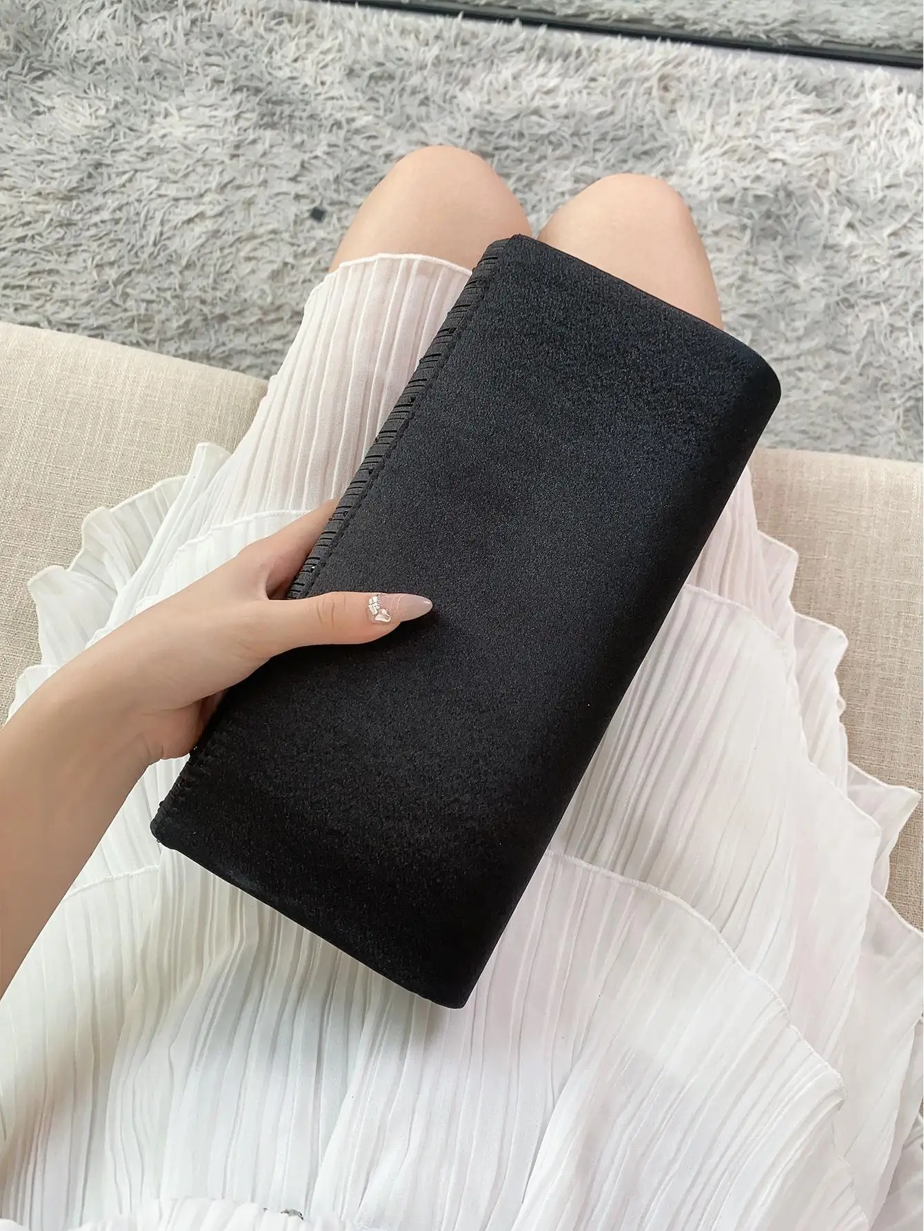 حقيبة كتف لامعة بسلسلة من حجر الراين: مشبك مغناطيسي، حقيبة يد عصرية أنيقة لحفلات أعياد الميلاد/السهرة