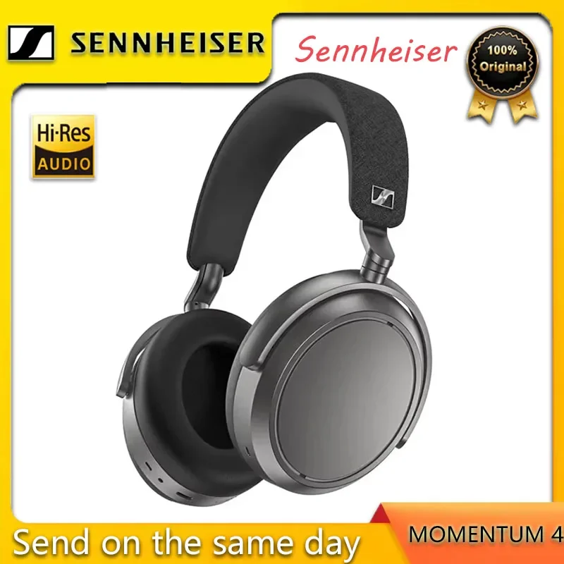 

Беспроводные наушники Sennheiser MOMENTUM 4 для кристально чистых звонков с адаптивным шумоподавлением, 60-часовая автономность, Bluetooth-гарнитура