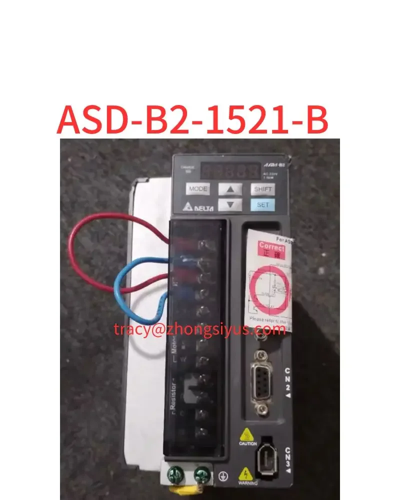 

Used B2 servo drive, ASD-B2-1521-B 1.5 kw 220V, functional