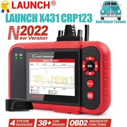 LAUNCH X431 CRP123 OBD2 Scanner Engine ABS SRS Transmission Car Diagnostic Tool automotive Scan Tools Code Reader Free Update