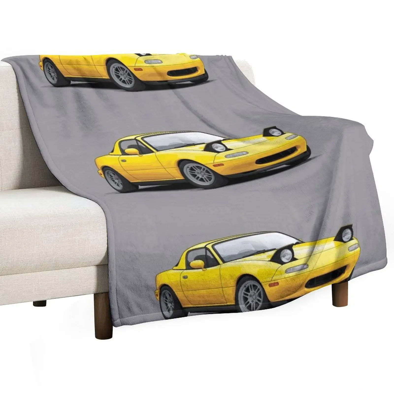 

Mx5 / Miata NA MK1 illustration Throw Blanket Fashion Sofas Bed Soft Beds Blankets