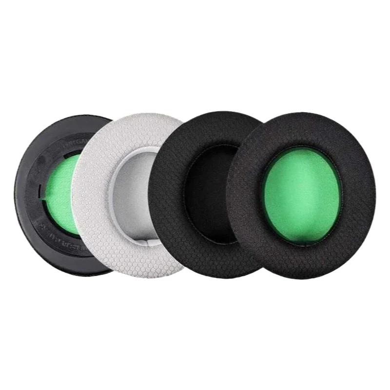 

Suitable For Razer Kraken Pro 7.1 V2 Gaming headset Replacement Breathable Mesh Memory Sponge Foam Earmuffs with Plastic buckle，