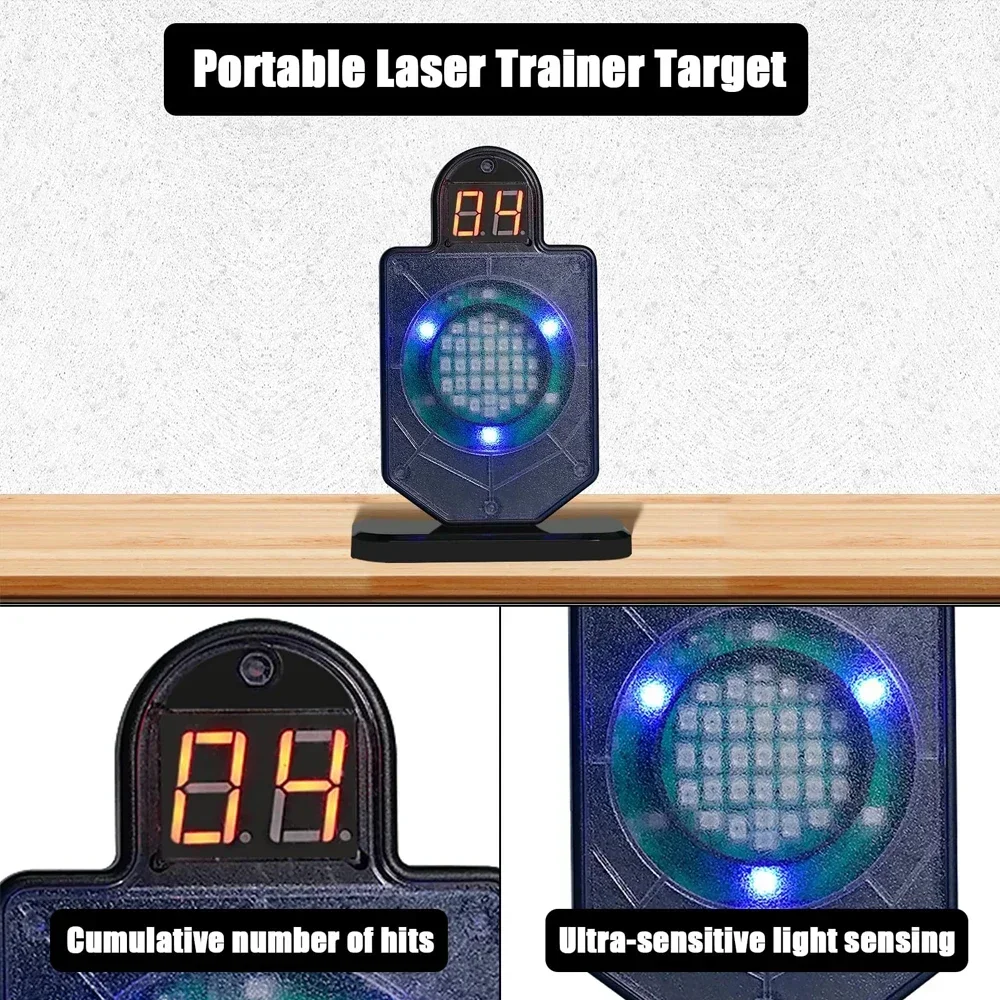 

Инфракрасная индукционная электронная лазерная мишень для тренировок по стрельбе, уличная, с функцией подсчета и цветовой индикацией, игрушка для тренировок FO