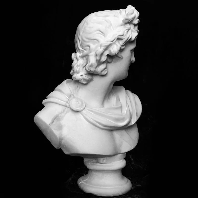 Apollo Bust Statue Adelos Greek Mythology Resin Craftwork Office Hotel Living Room Decoration Gift