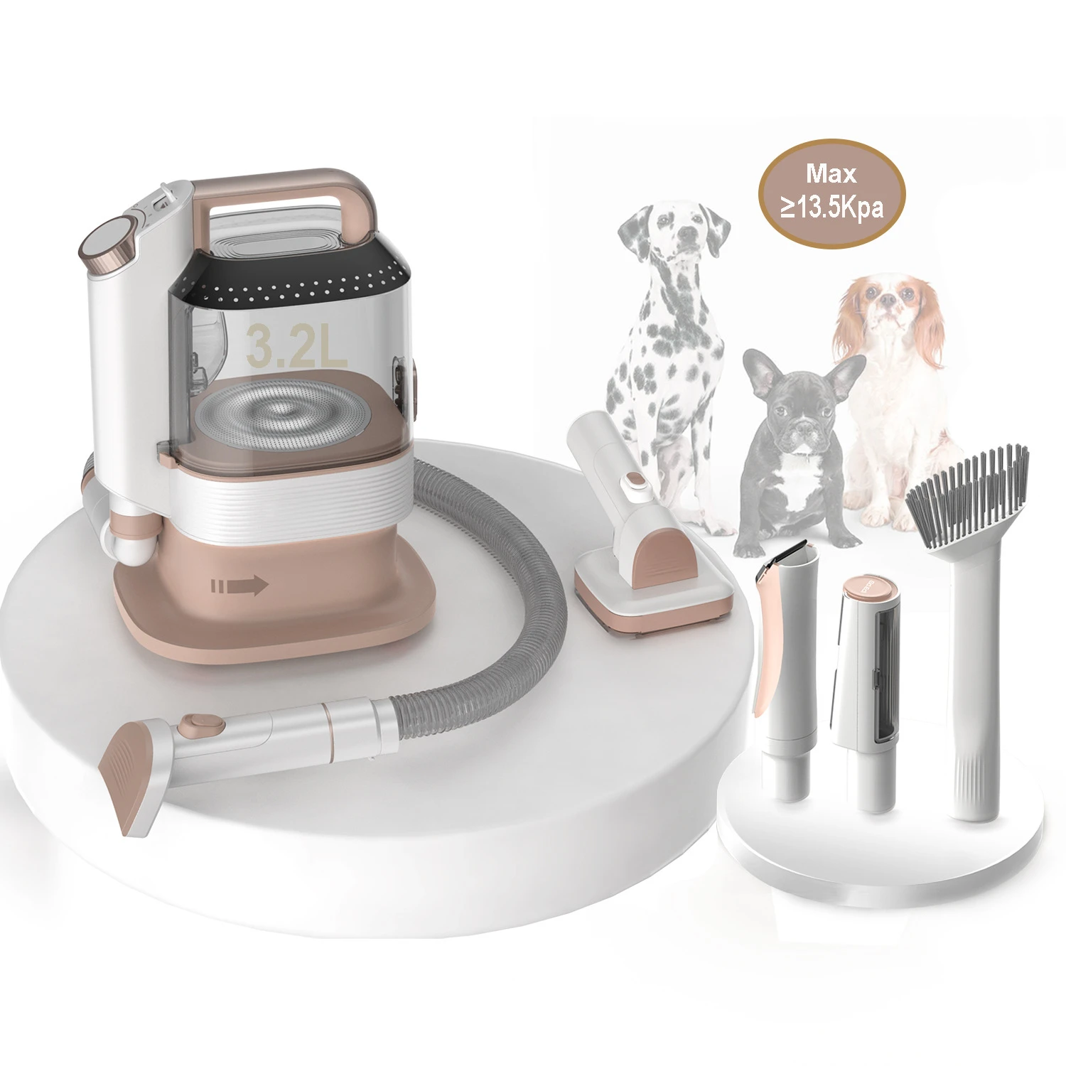 Pet Smart Combing All-in-One Machine Dog Cat Electric Push Scissor Multifunctional Vacuum Cleaner