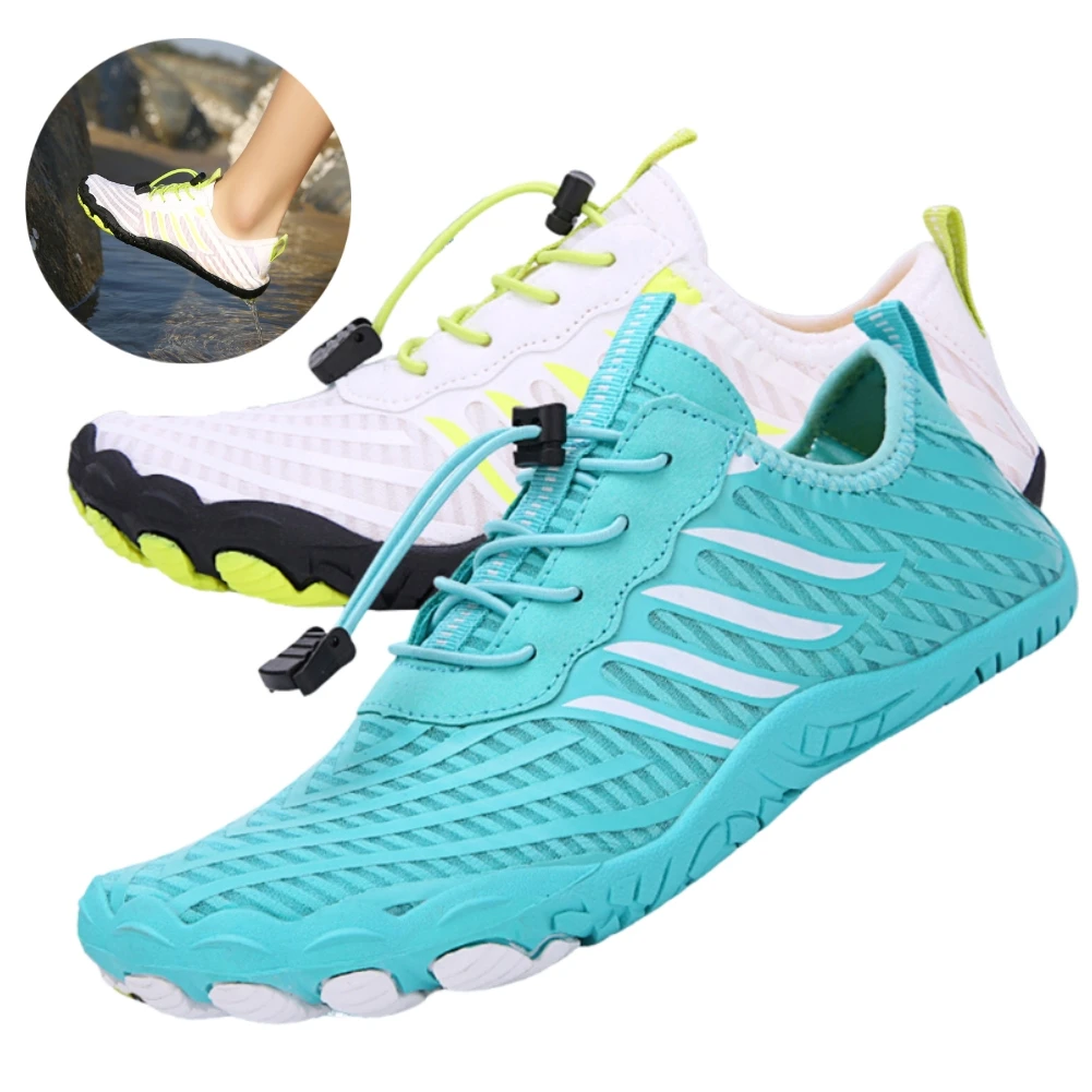 Scarpe da acqua da nuoto Unisex donna uomo scarpe da spiaggia a piedi nudi scarpe sportive traspiranti Quick Dry River Sea Aqua Sneakers Beach