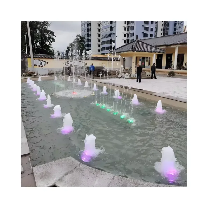 for Mini Dancing Musical Fountain Stainless Steel Outdoor Garden Decoration Water Feature Pond Landscape Home Yard Ornament