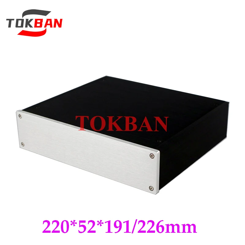 

Tokban Audio 2205B 220*52*191/226mm All Aluminium HIFI Preamplifier Chassis Enclosure DIy Decoder DAC Headphone Amp Case Shell