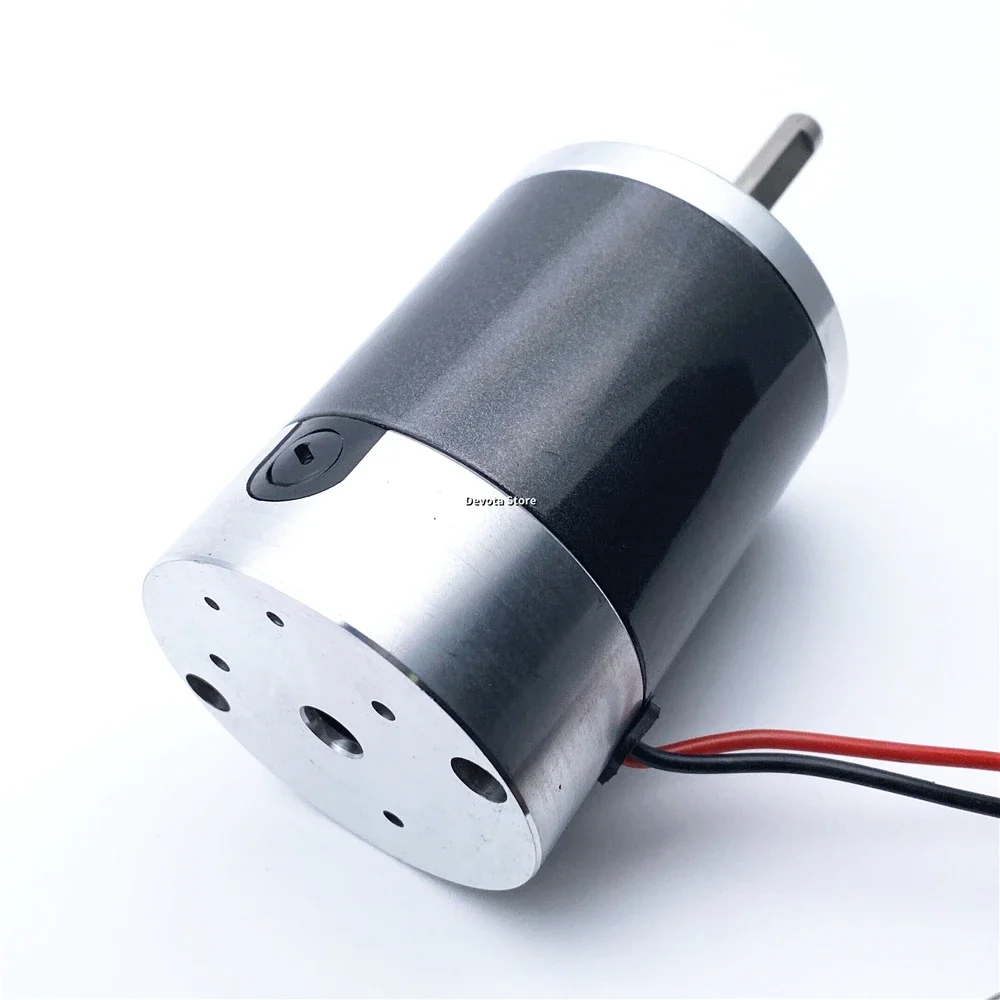60 مللي متر عالية السرعة آلة حلوى القطن موتور تيار مباشر 12 فولت 24 فولت المغناطيس الدائم 50 مللي متر رمح طويل فرشاة الكربون الخارجية 60 واط 120 واط لتقوم بها بنفسك المحرك #5