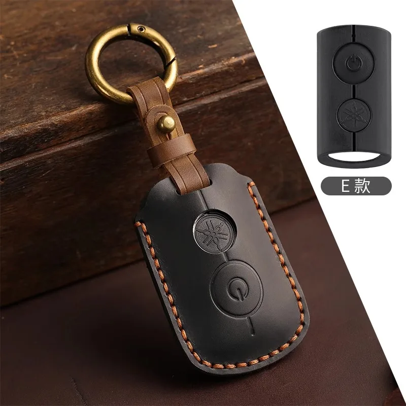 

For Yamaha Motorcycle Genuine Leather Key Cover Case for SYM, Nmax155, XMAX300, Aerox, Jauns – Stylish and Protective Shell