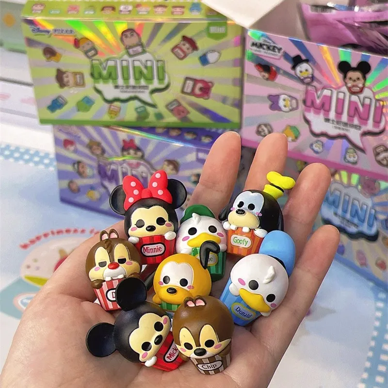 

Disney Anime Figures Toy Story Mickey Mini Beans Mouse Stitch Cute Figures Collection Toy Cute Mini Figures Chrismas Gifts