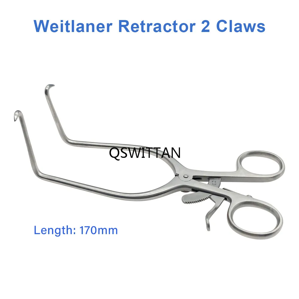 Weitlaner Self-Retaining Bone Retractor 2 Claws Stainless Steel Orthopedic Surgical Tool