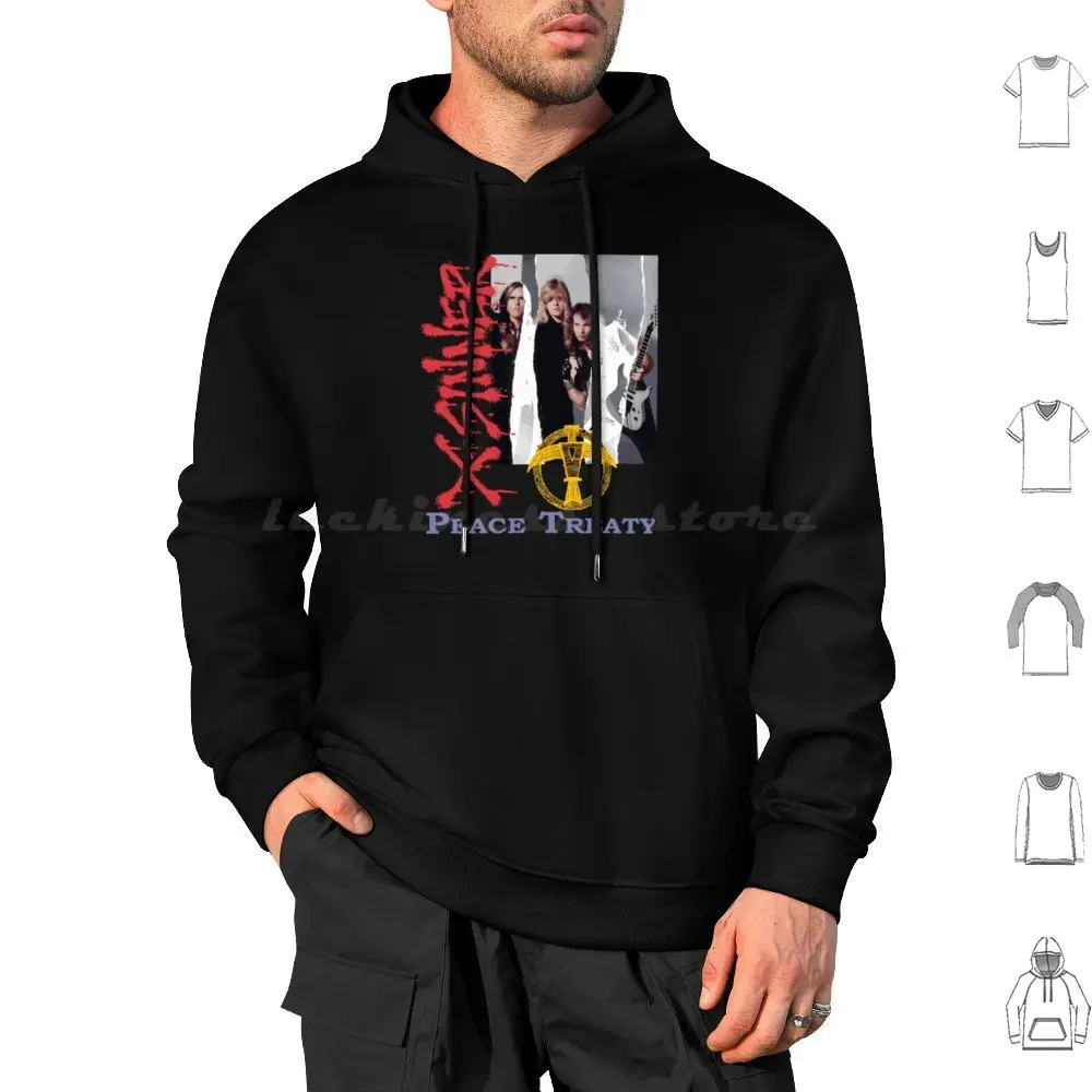 X-Sinner-Peace Treaty Hoodies Long Sleeve X Sinner Peace Treaty Retro Christian Ccm 80S Heavy Metal Band Music